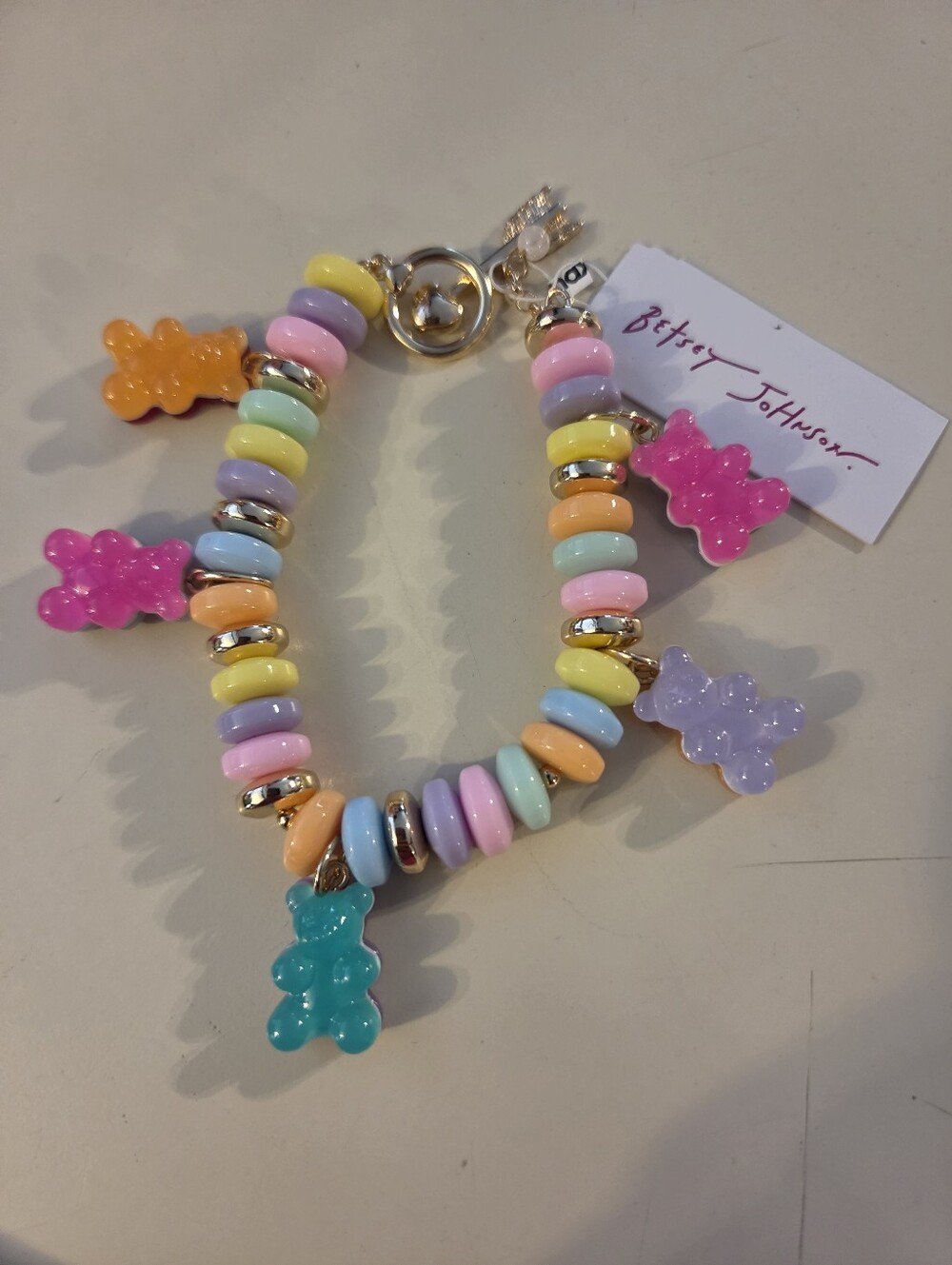 Betsey Johnson NWT Gummy Bear Toggle Bracelet
